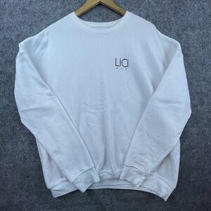 Lici‎ Fit Sweatshirt Womens Extra Large White Athleisure Athletic Basic Minimal